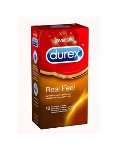 DUREX REAL FEEL SIN LATEX 12 UNIDADES