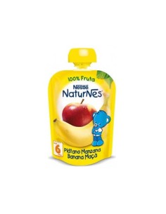 NESTLE NATURNES POUCHES PLATANO MANZ 90G