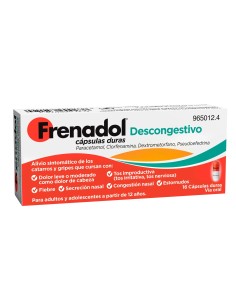 FRENADOL® Descongestivo Antigripal, Vía Oral, 16 cápsulas 2