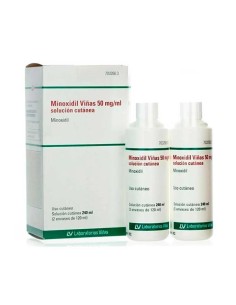 Minoxidil Viñas 50 Mg/ml Minoxidil  Solución Cutánea 2 Frascos de 120 ml 2