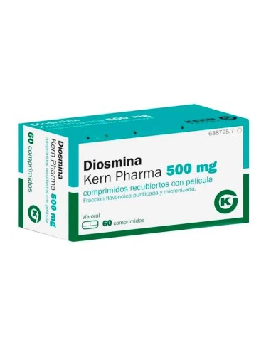 Diosmina Kern Pharma 500 mg, 60 Comprimidos Recubiertos