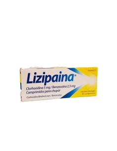 Lizipaina Comprimidos para Chupar, 20 Unidades 2