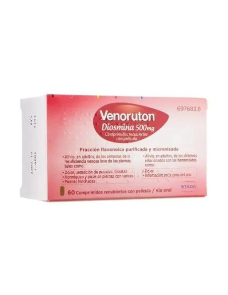 Venoruton 500 mg, 60 Comprimidos Recubiertos con Película