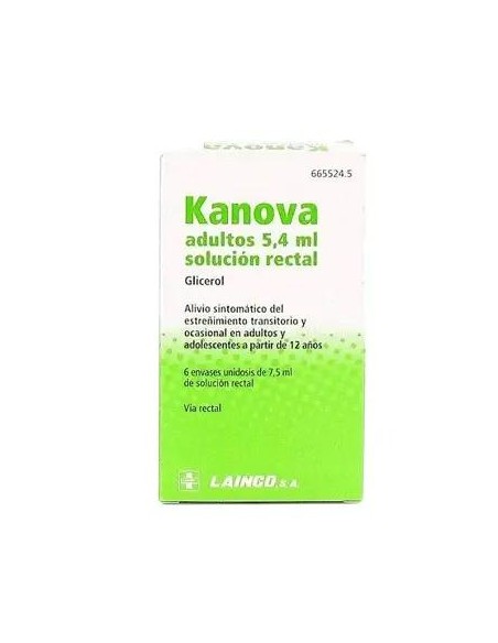 Kanova Adultos 6 Enemas 7,5 ml