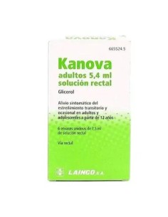 Kanova Adultos 6 Enemas 7,5 ml 2