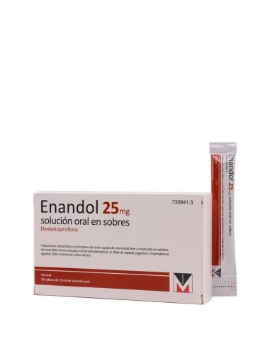 Enandol 25 mg 10 Sobres Solución Oral 10 ml