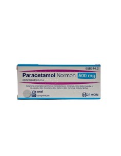 Paracetamol Normon EFG 500 mg, 20 Comprimidos 2
