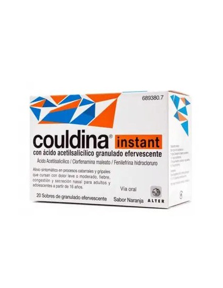 Couldina Instant con Ácido Acetilsalicílico 20 sobres