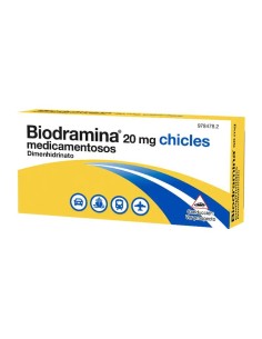 Biodramina 20 mg 12 Chicles Medicamentosos 2