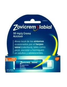 Zovicrem Labial 50 mg/G Crema Herpes Bomba Dosificadora 2 gr