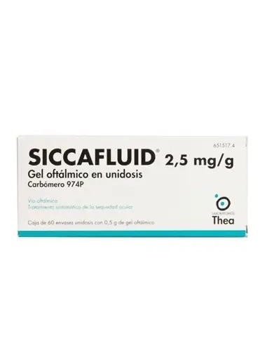 Siccafluid 2,5 mg/g gel Oftálmico 60 Monodosis