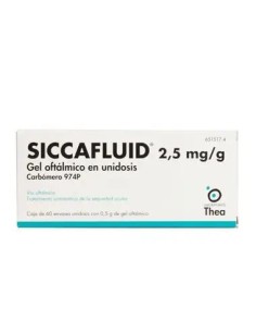 Siccafluid 2,5 mg/g gel Oftálmico 60 Monodosis 2