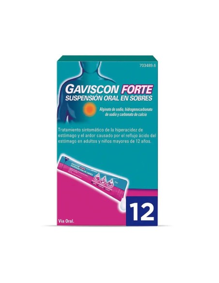 Gaviscon Forte Suspensión Oral, 12 Sobres