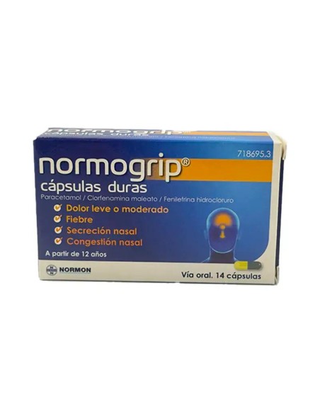Normogrip, 14 cápsulas Duras
