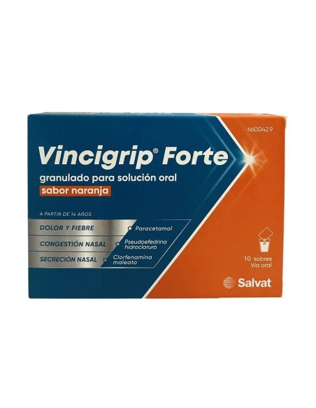 Vincigrip Forte Solución Oral Naranja 10 sobres