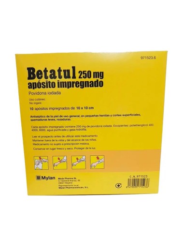 Betatul 200 Miligr 10 Apósitos