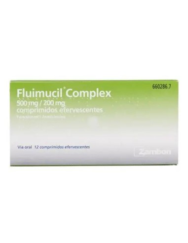 Fluimucil Complex 500/200 mg 12 comprimidos Efervescente