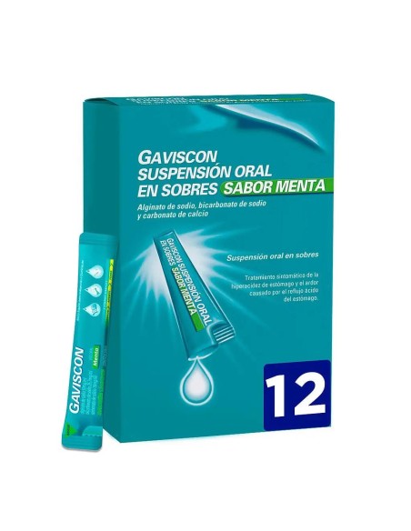 Gaviscon 12 sobres Sabor Menta