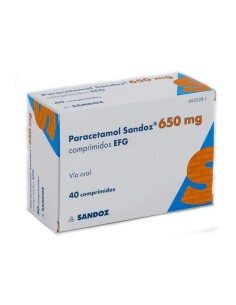 Paracetamol 650 Mg. 20 comprimidos Sandoz 2