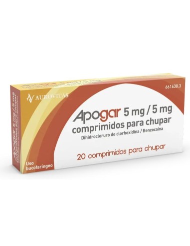 Apogar 20 comprimidos Para Chupar