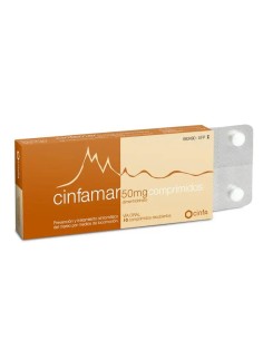 Cinfamar 10 comprimidos Recubiertos 2