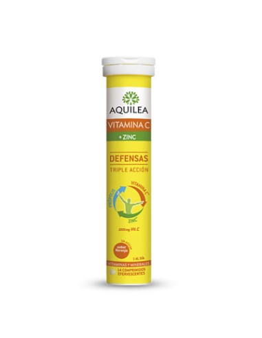 AQUILEA VITAMINA C ZINC 14 COMP EFERVESC