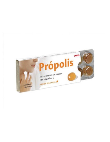 SAWES PROPOLIS NARANJA CARAMELOS S/AZUC