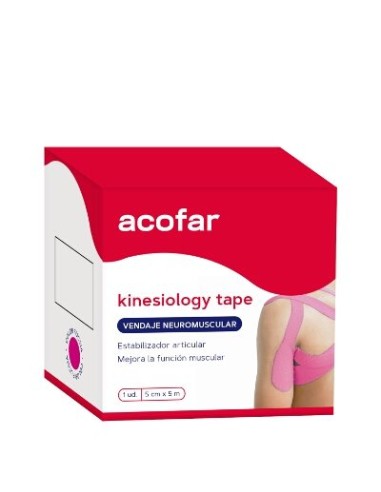 ACOFARSPORT KINESIOLOGY TAPE FUCSIA