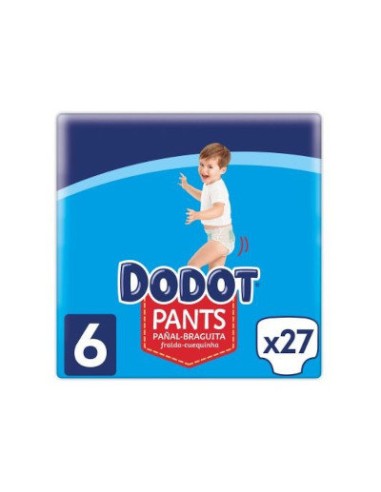 DODOT PANTS TALLA 6 +15 KG 27 UDS
