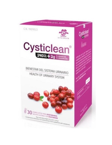 CYSTICLEAN 240 MG D-MANOSA 30 SOBRES