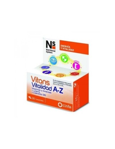 NS VITANS VITALIDAD AZ 100 COMP