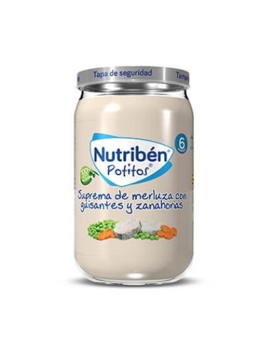 NUTRIBEN MERLUZA GUISANTE ZANAHORIA 235G