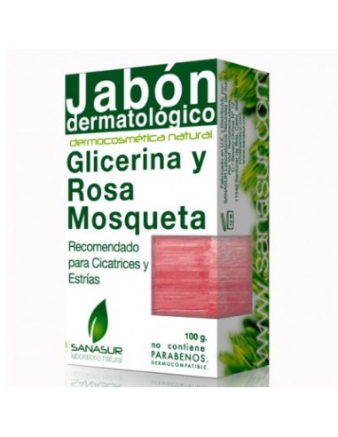 SANASUR JABON GLICERINA ROSA MOSQUET 100