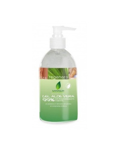 SANASUR GEL ALOE ROSA MOSQ MENTOL 500ML