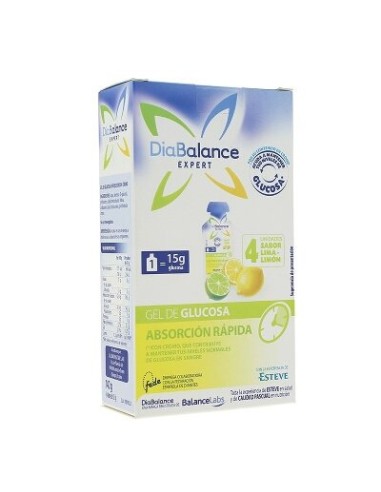 DIABALANCE EXPERT GEL GLUCOSA LIMON 4UND