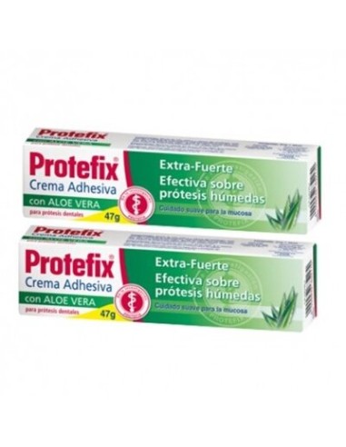 PROTEFIX DUPLO CREMA ADHESIV ALOE 2x47G