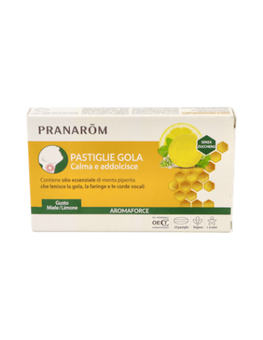 AROMAFORCE PASTILLAS GARGANTA MIEL 24 UD