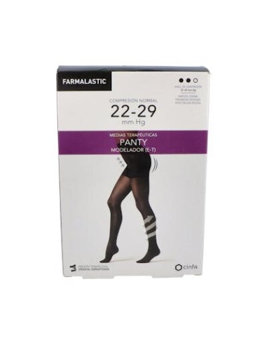 PANTY FARMALASTIC CN MODELADOR NEGRO T/G