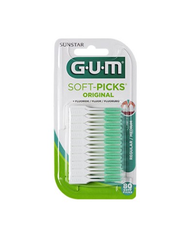GUM 632 SOFT PICKS ORIGINAL REGULAR 80 U