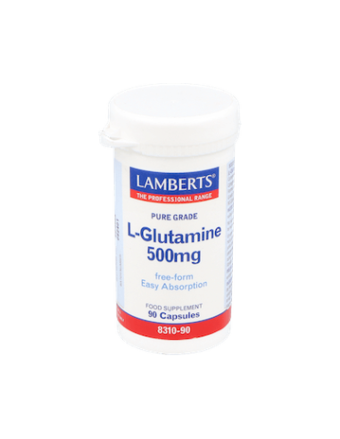 L-GLUTAMINA 500 MG 90 CAPSULAS LAMBERTS