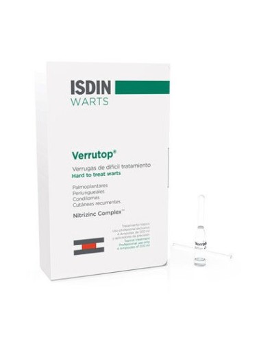 VERRUTOP ISDIN WARTS 0,10ML 4 AMPOLLAS