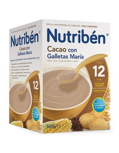NUTRIBEN CACAO CON GALLETAS MARIA 500 GR