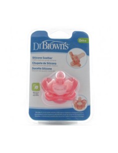 DR BROWN´S CHUPETE SILICONA ROSA 0-6MESE