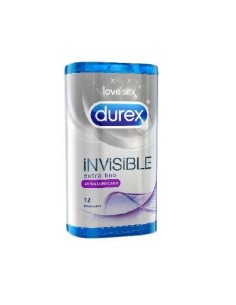 DUREX INVISIBLE EXTRA FINO-LUBRICADO 12U