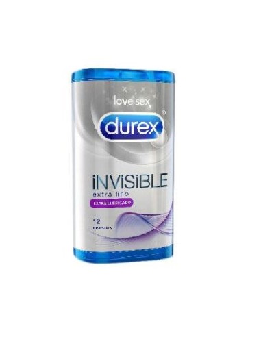 DUREX INVISIBLE EXTRA FINO-LUBRICADO 12U