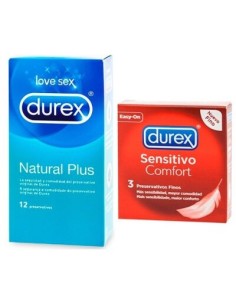 DUREX NATURAL PLUS 12 U + SENSISITVO 3 U