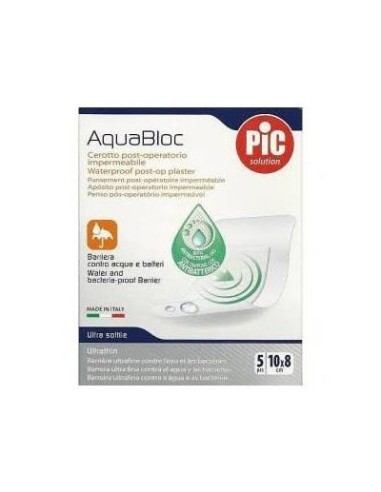 PIC AQUABLOC APOSITO ESTERIL 10x8CM 5 UD