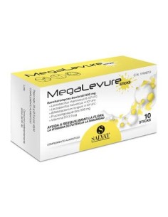 MEGALEVURE SABOR PLATANO 10 STICKS