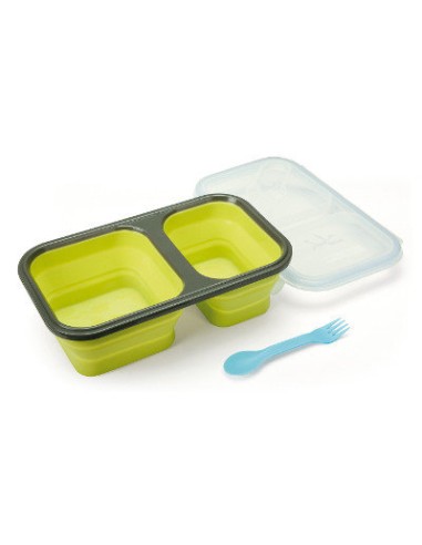 PORTA ALIMENTOS PLEGABLE SILICONA DOBLE