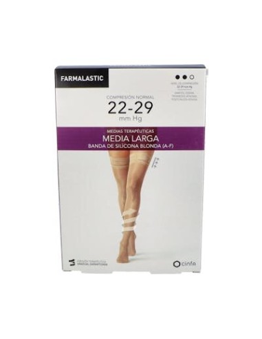 MEDIA LARGA FARMALASTIC CAMEL BLONDA RP.